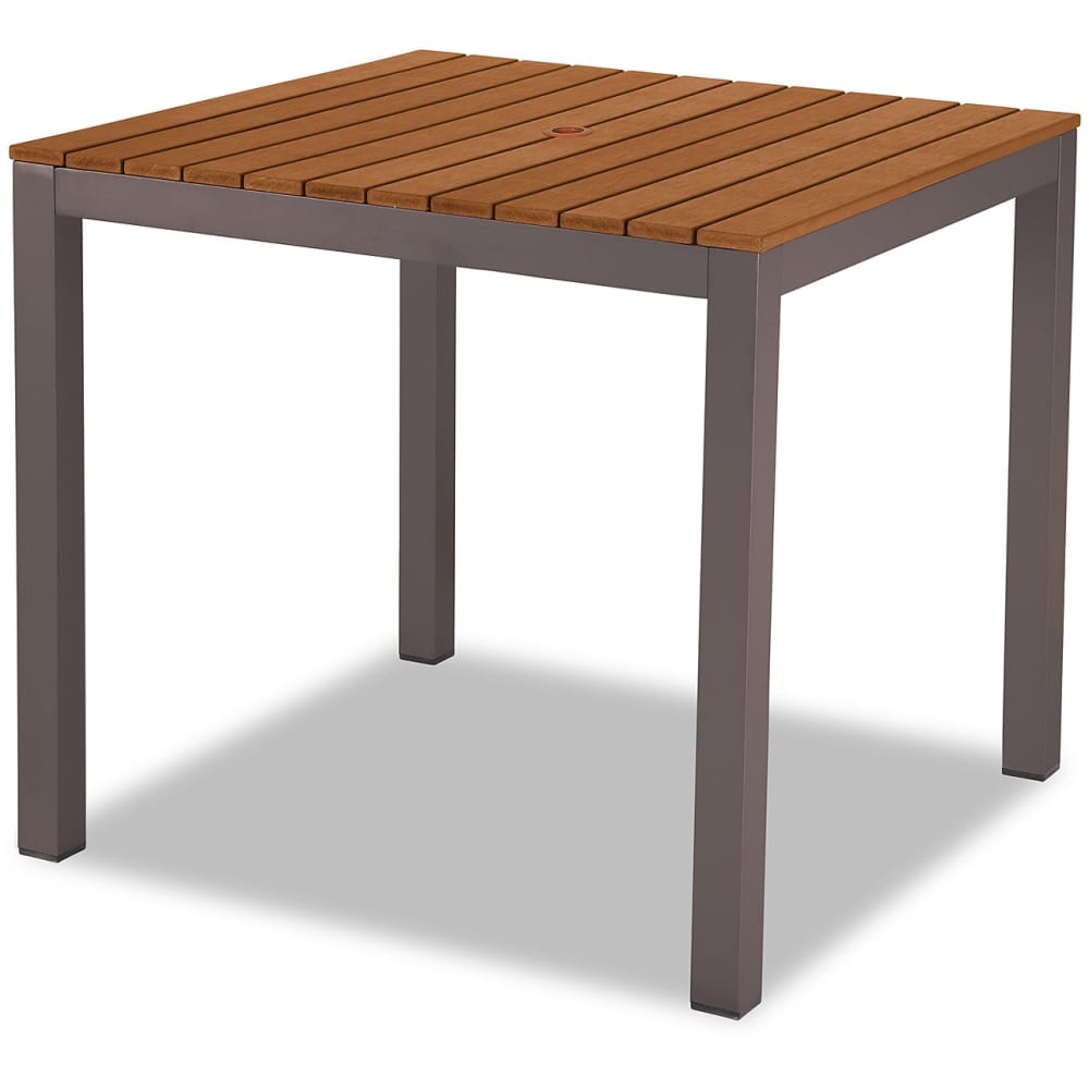 Slatted aluminum patio furniture