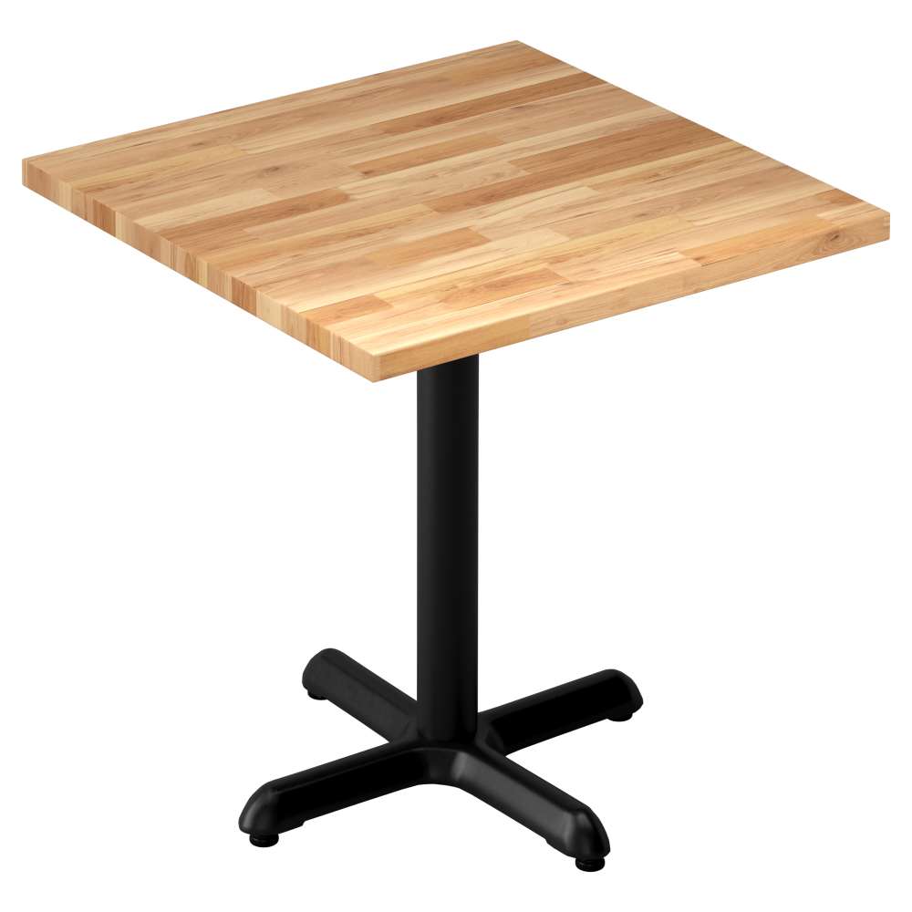 Block grain wood table surface