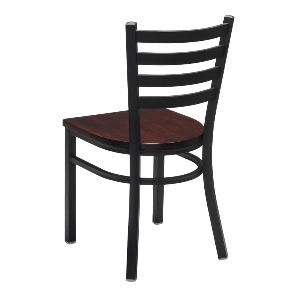 Ladder back metal dining chair