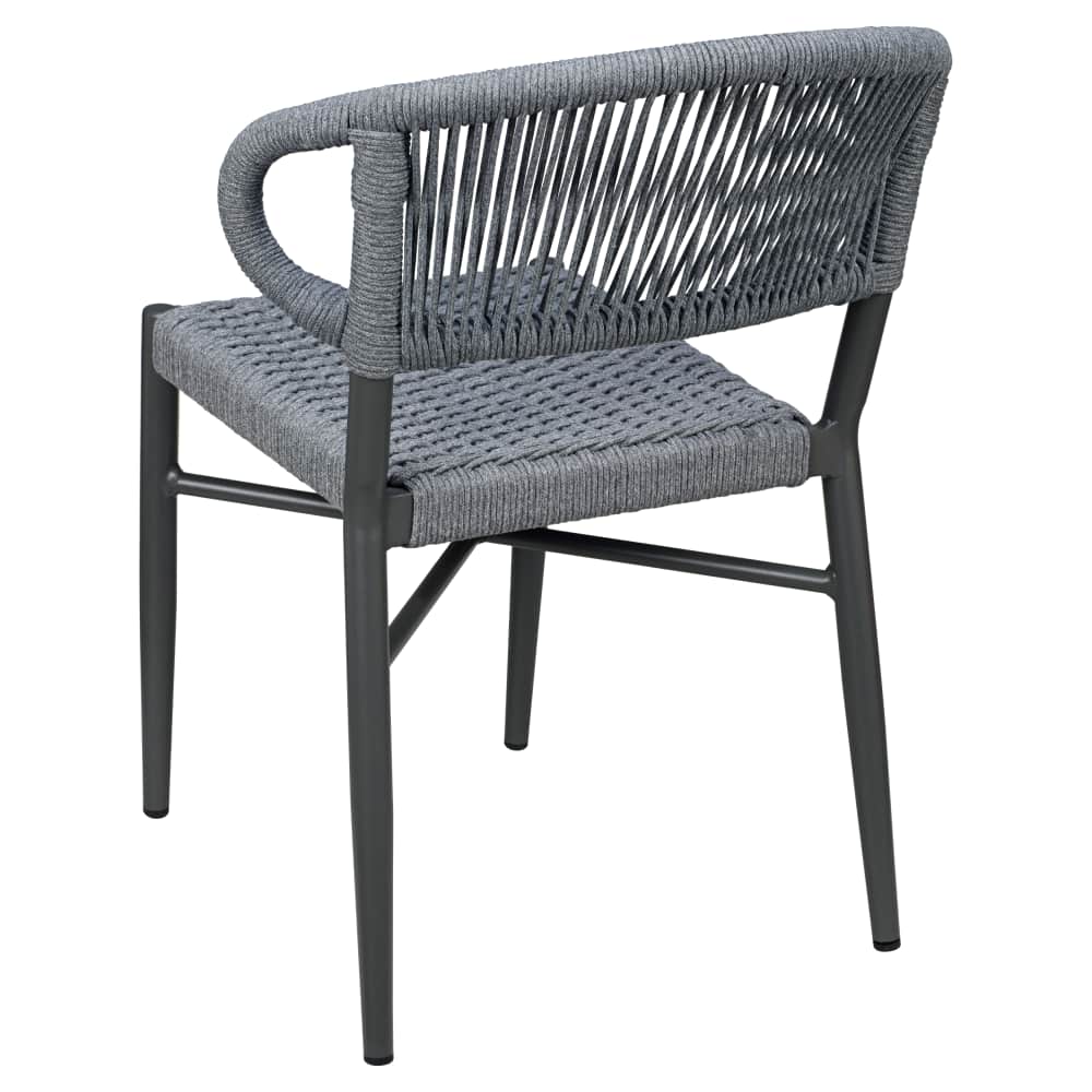 Slatted aluminum patio furniture