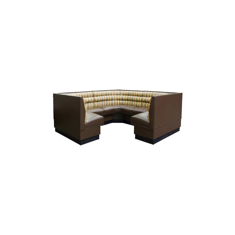 Channel back booth seating