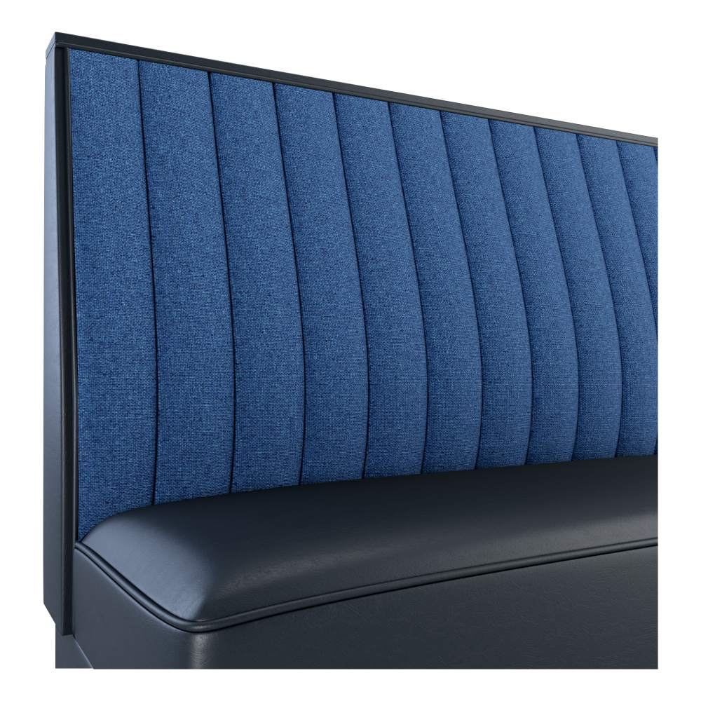 Channel back booth seating