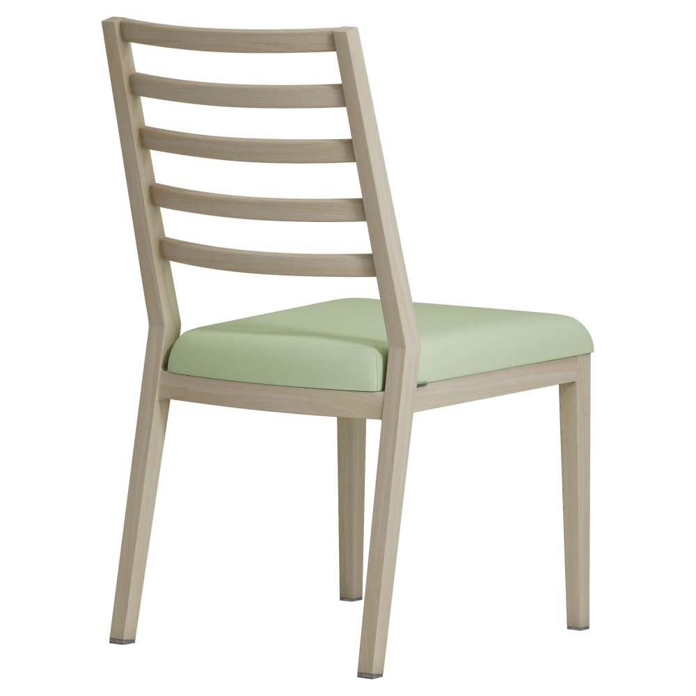 Ladder back aluminum dining chair