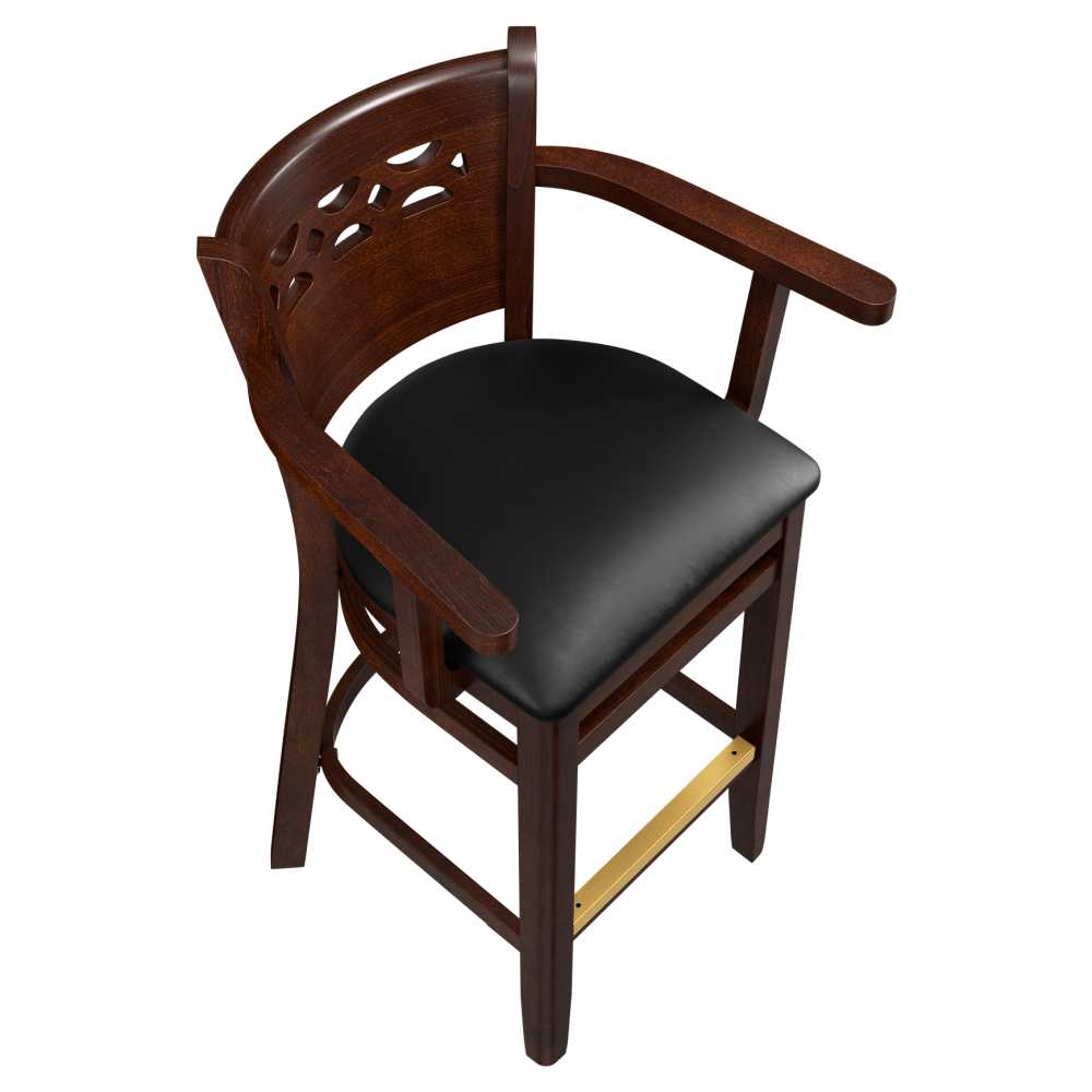 Wood bar stool