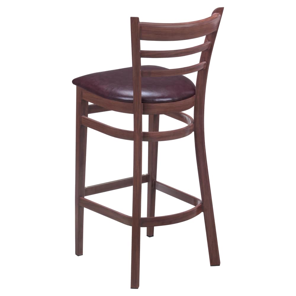 Ladder back metal bar stool