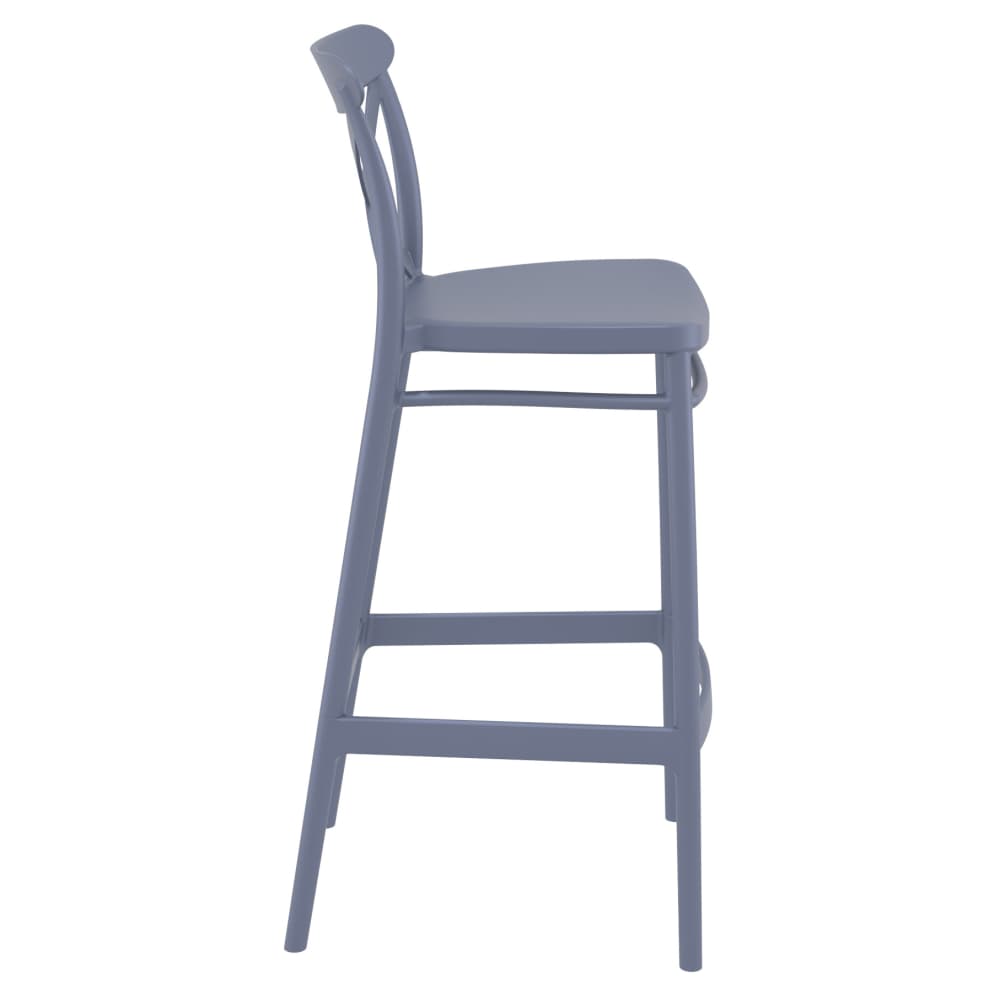 Cross back resin patio furniture