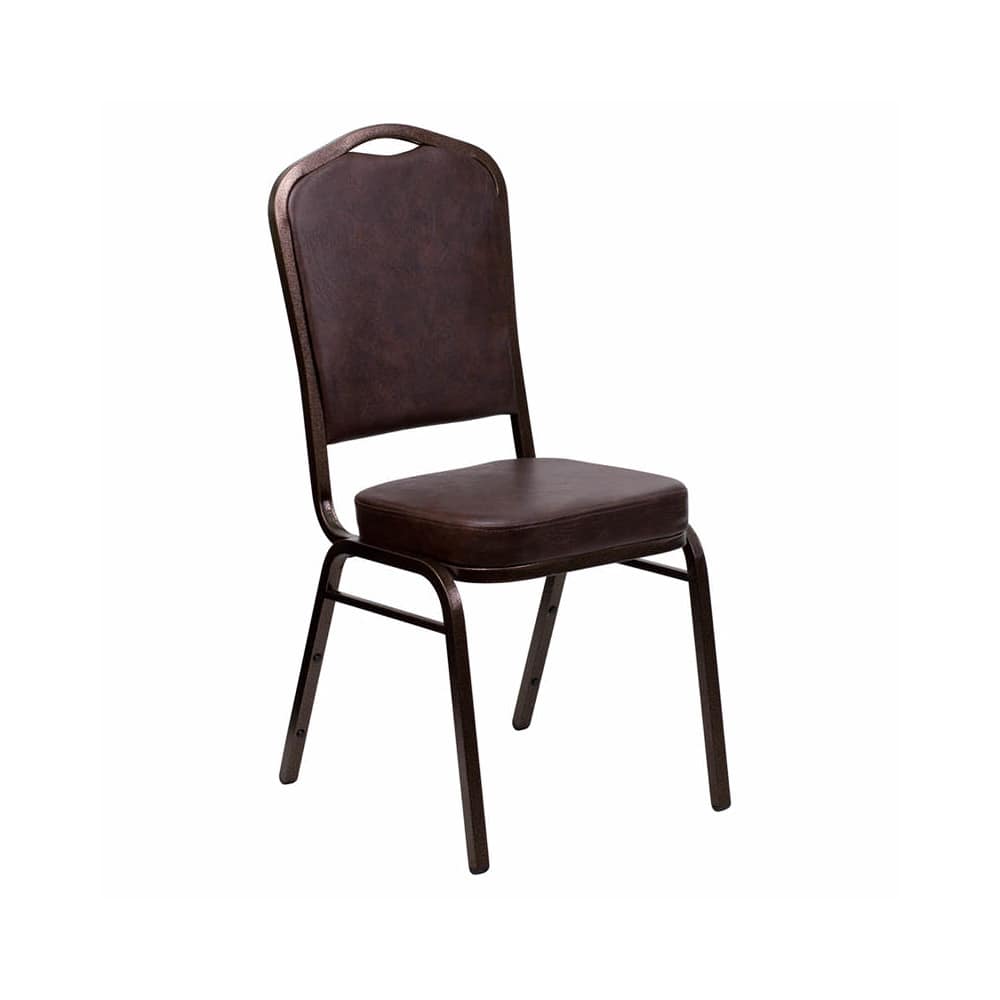 Stackable metal dining chair