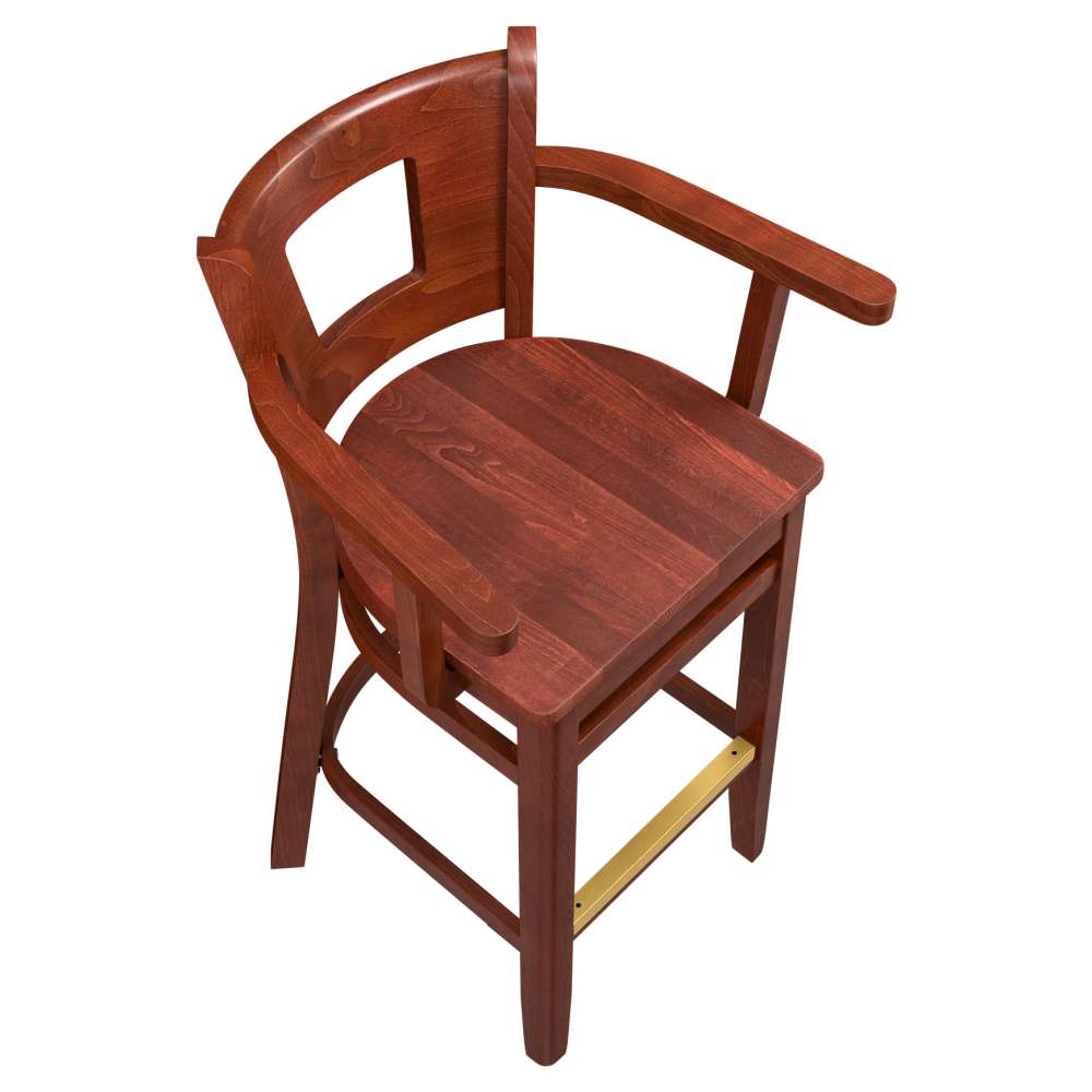 Wood bar stool