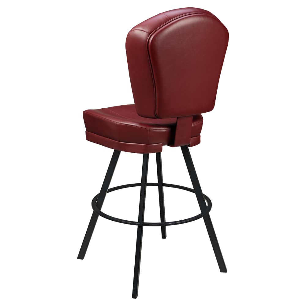 Channel back bar stool
