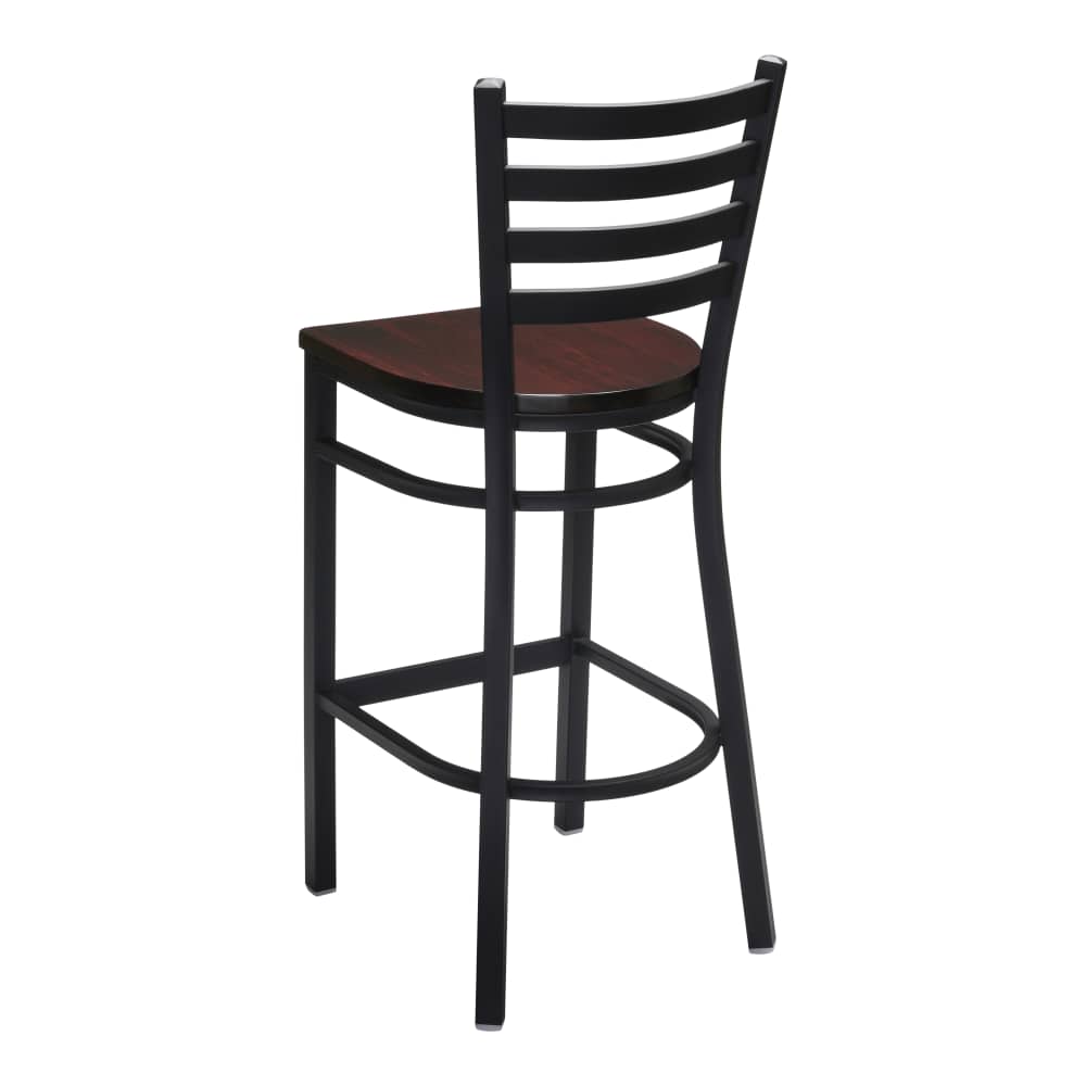 Ladder back metal bar stool