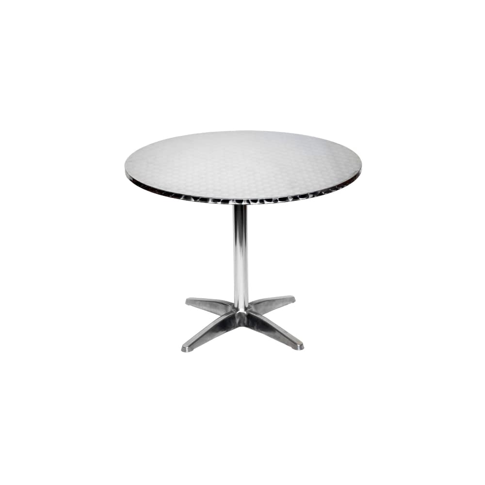 Steel dining table
