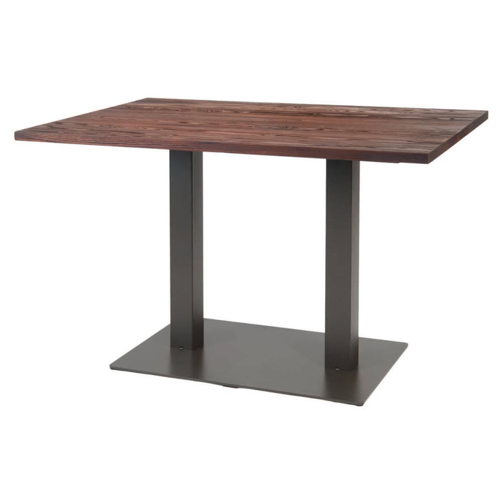 Metal dining table
