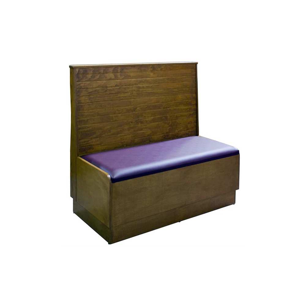 Wood booth seating